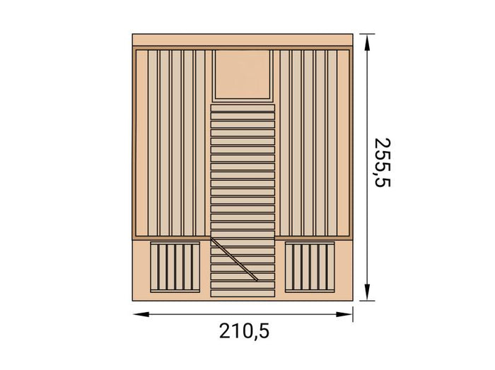 Weka Fasssauna FS 198, ohne Ofen