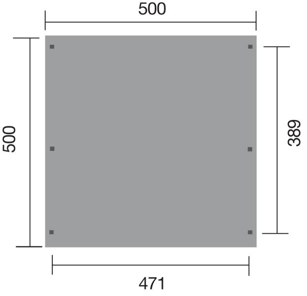 Weka Flachdach-Doppelcarport 616