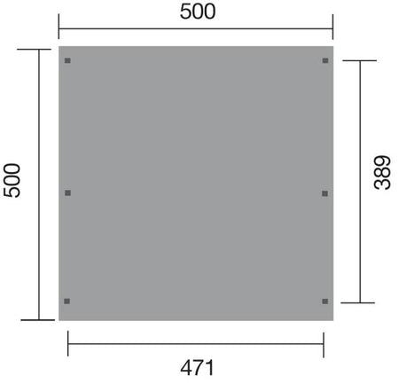 Weka Flachdach-Doppelcarport 616
