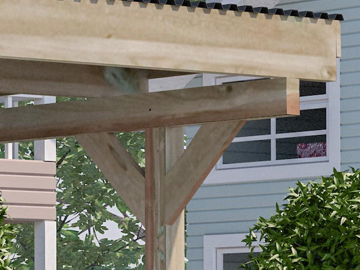 Weka Flachdach-Doppelcarport 616