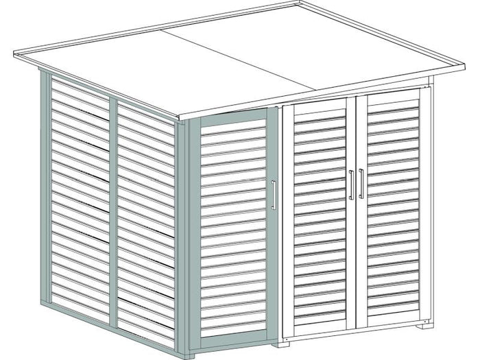 Weka Garten [Q] Erweiterung Modul [SaveBike] grau