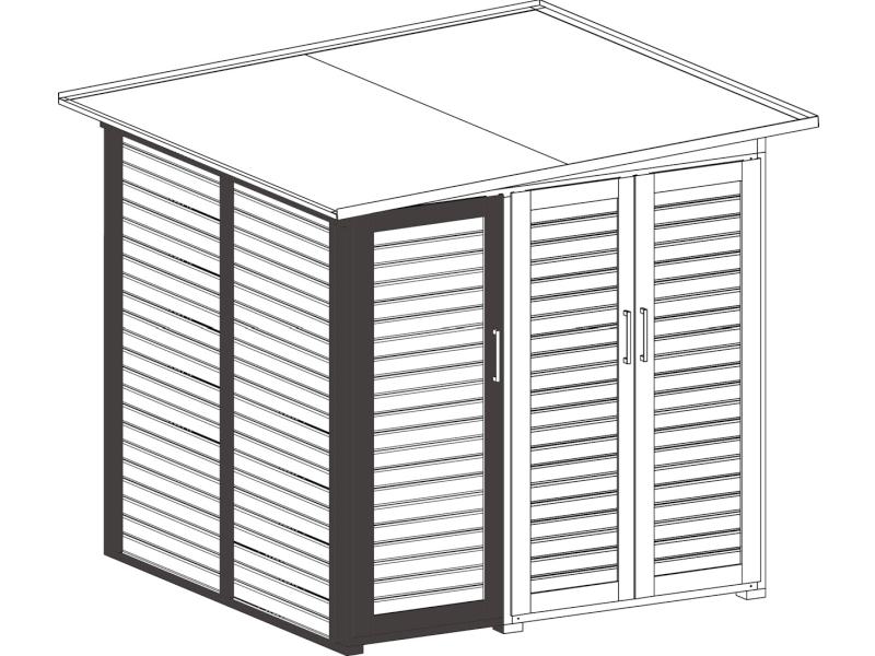 Weka Garten [Q] Erweiterung Modul [SaveBike] anthrazit