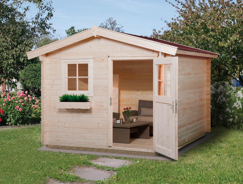 Weka Gartenhaus 106 Gr 1 Vordach 20 cm 28 mm
