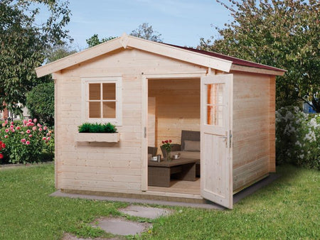 Weka Gartenhaus 106 Gr 3 Vordach 20 cm 28 mm