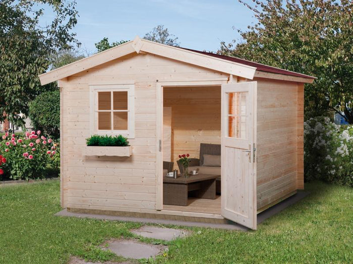 Weka Gartenhaus 106 Gr 3 Vordach 20 cm 28 mm