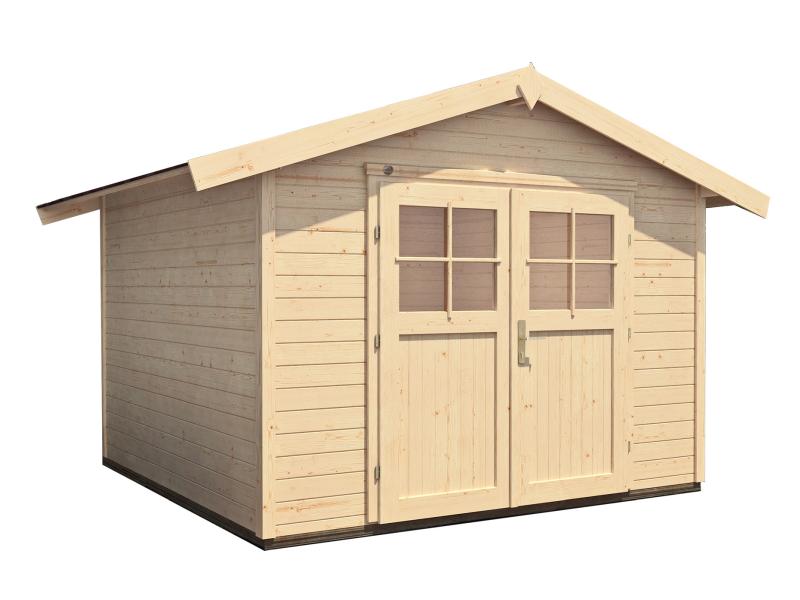 Weka Gartenhaus 122 Gr. 3 natur mit Fußboden