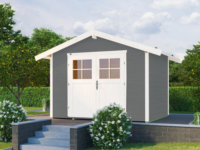 Weka Gartenhaus 122 Gr. 4 grau 28 mm