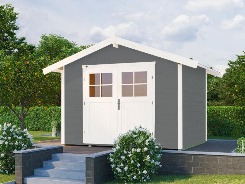Weka Gartenhaus 122 Gr. 4 grau 28 mm