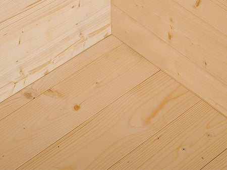 Weka Gartenhaus 122 Gr. 4 in anthrazit mit Fußboden Komplett-Set
