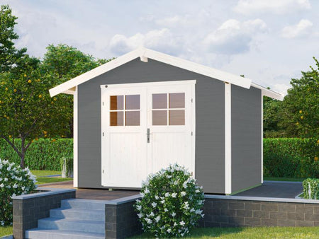 Weka Gartenhaus 122 Gr. 5 in grau 28 mm