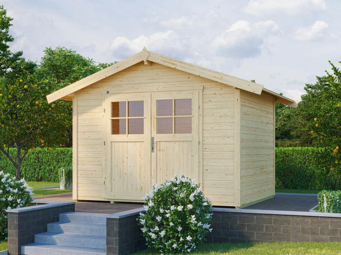 Weka Gartenhaus 122 Gr. 5 natur 28 mm
