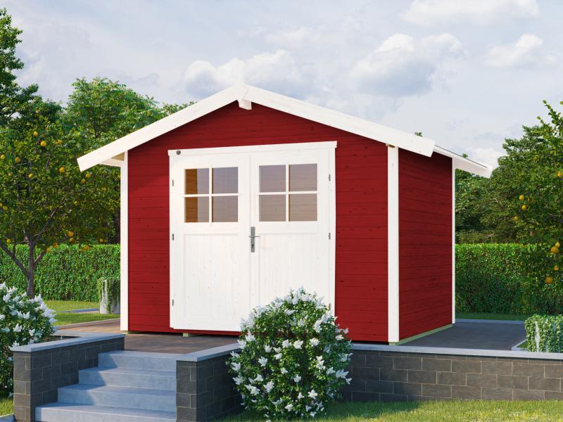 Weka Gartenhaus 122 Gr. 5 schwedenrot 28 mm