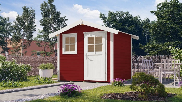 Weka Gartenhaus 123 Gr. 1 schwedenrot