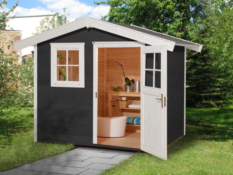Weka Gartenhaus 123 Gr. 2 anthrazit
