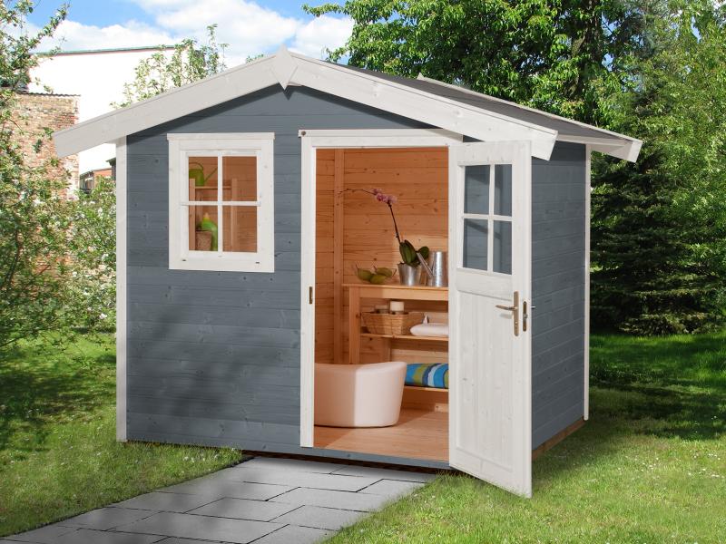 Weka Gartenhaus 123 Gr. 2 grau
