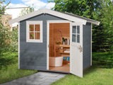 Weka Gartenhaus 123 Gr. 2 grau