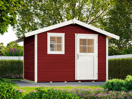 Weka Gartenhaus 123 Gr. 3 schwedenrot