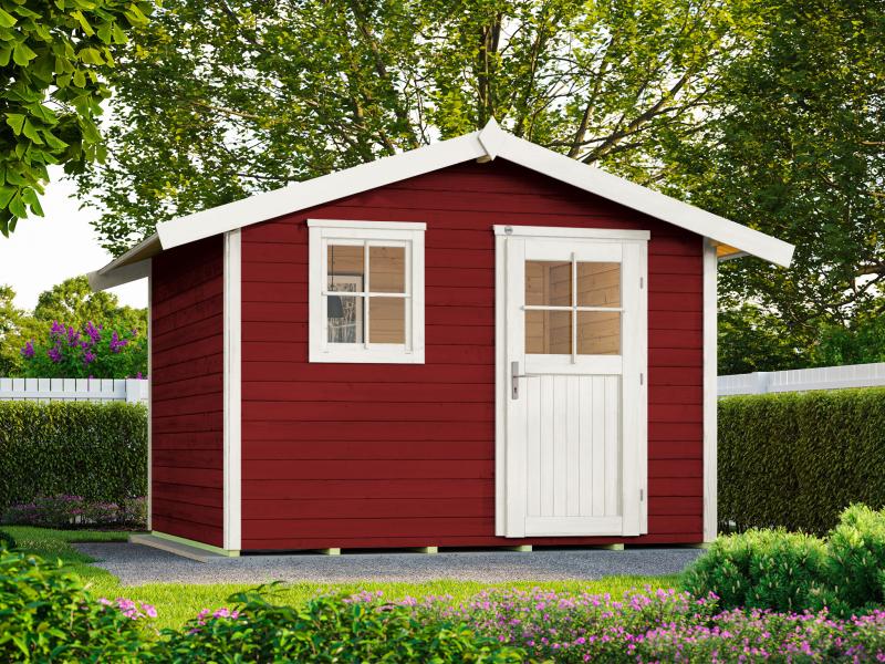 Weka Gartenhaus 123 Gr. 4 schwedenrot