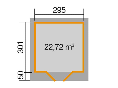Weka Gartenhaus 126 Gr. 3 schwedenrot