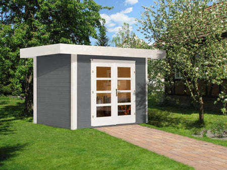 Weka Gartenhaus 126 Plus Gr. 1 grau