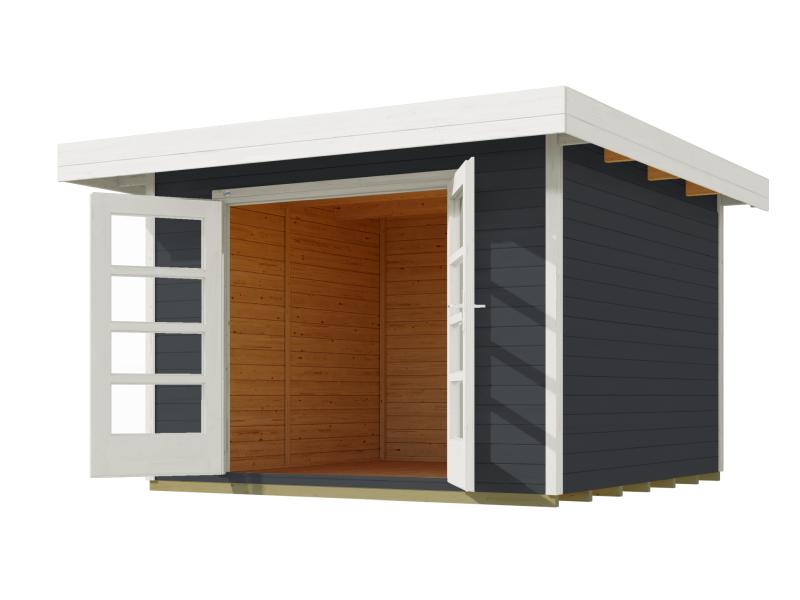 Weka Gartenhaus 126 Plus Gr. 3 in anthrazit