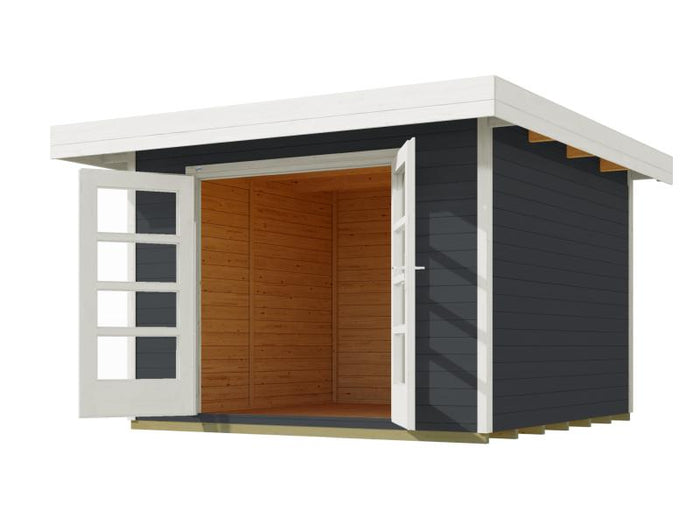 Weka Gartenhaus 126 Plus Gr. 3 in anthrazit