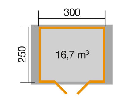 Weka Gartenhaus 132 A Gr. 2 38 mm