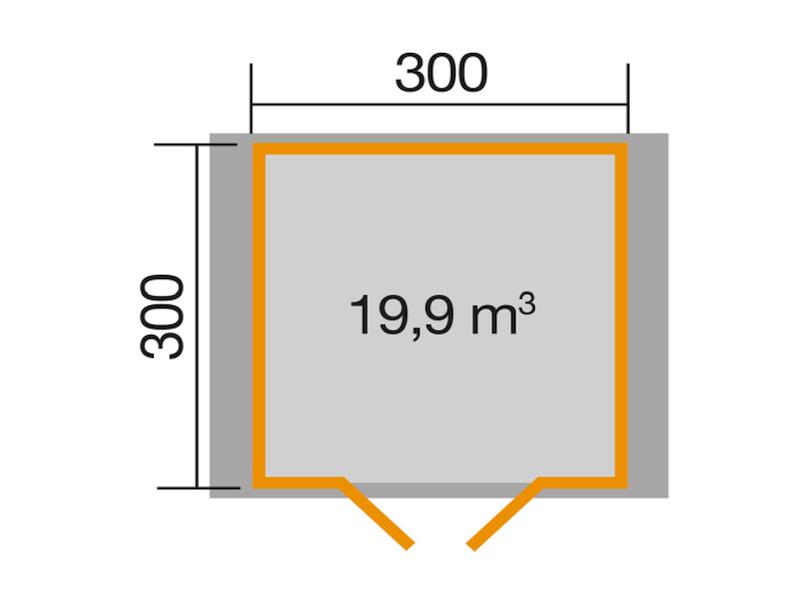 Weka Gartenhaus 132 A Gr. 3 38 mm