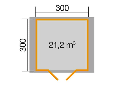 Weka Gartenhaus 132 Gr. 3