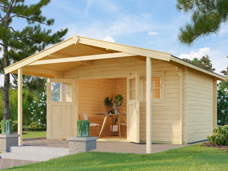 Weka Gartenhaus 136 Gr. 1 Vordach 200 cm