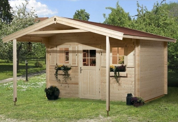 Weka Gartenhaus 138 Gr. 1 Vordach 200 cm