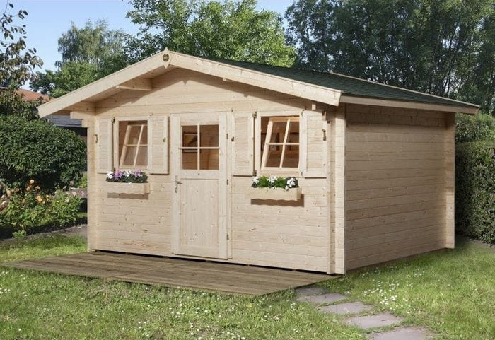 Weka Gartenhaus 138 Gr. 2 Vordach 60 cm