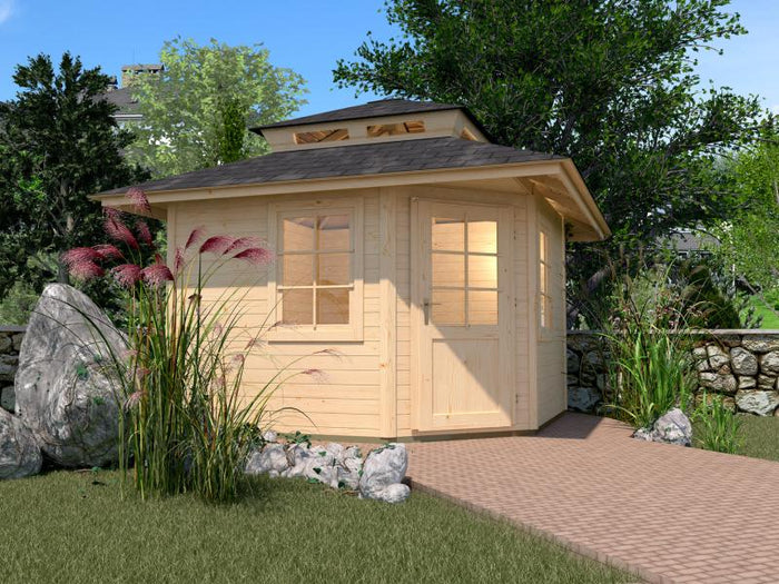 Weka Gartenhaus 149 5-Eck Gr. 1 mit Dach