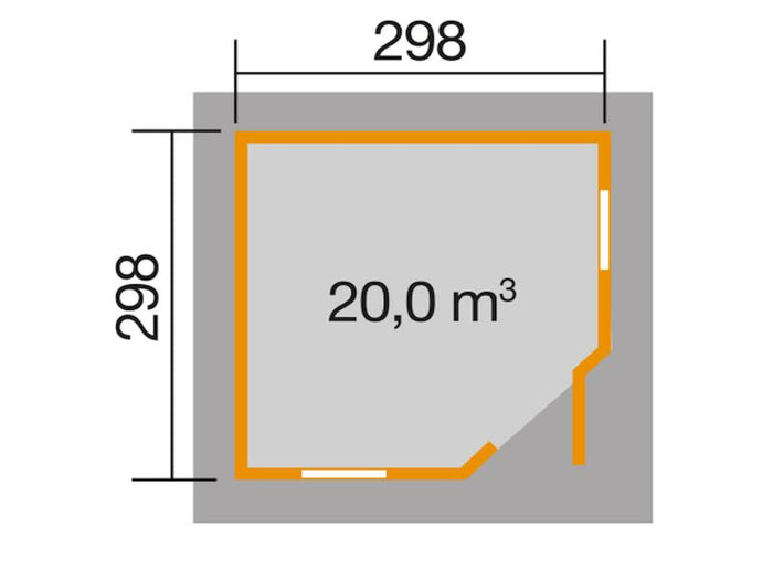 Weka Gartenhaus 149 5-Eck Gr. 2