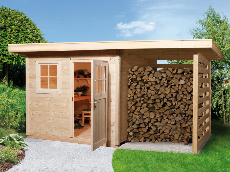 Weka Gartenhaus 170 Größe 2 mit Schleppdach