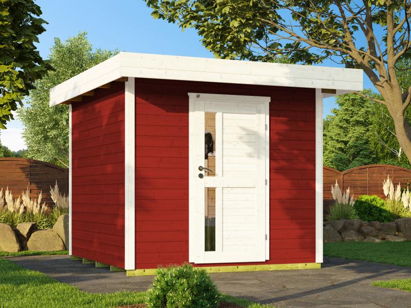 Weka Gartenhaus 172 Größe 1 schwedenrot