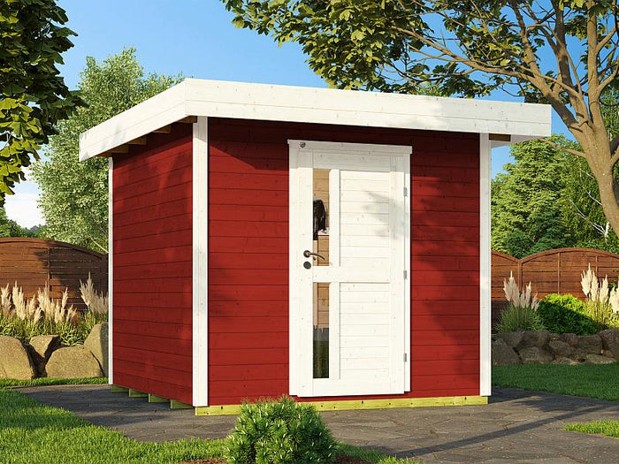 Weka Gartenhaus 172 Größe 2 schwedenrot