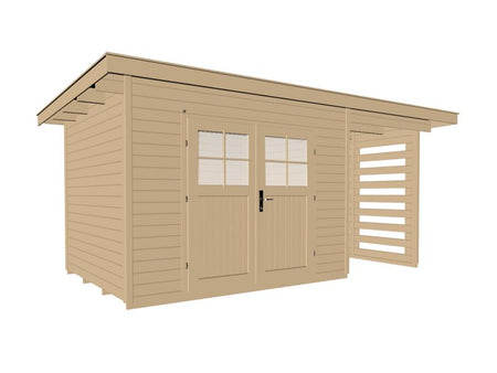 Weka Gartenhaus 179 A Größe 1 mit Anbau 150 cm
