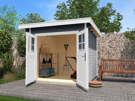 Weka Gartenhaus 179 Größe 3 in grau