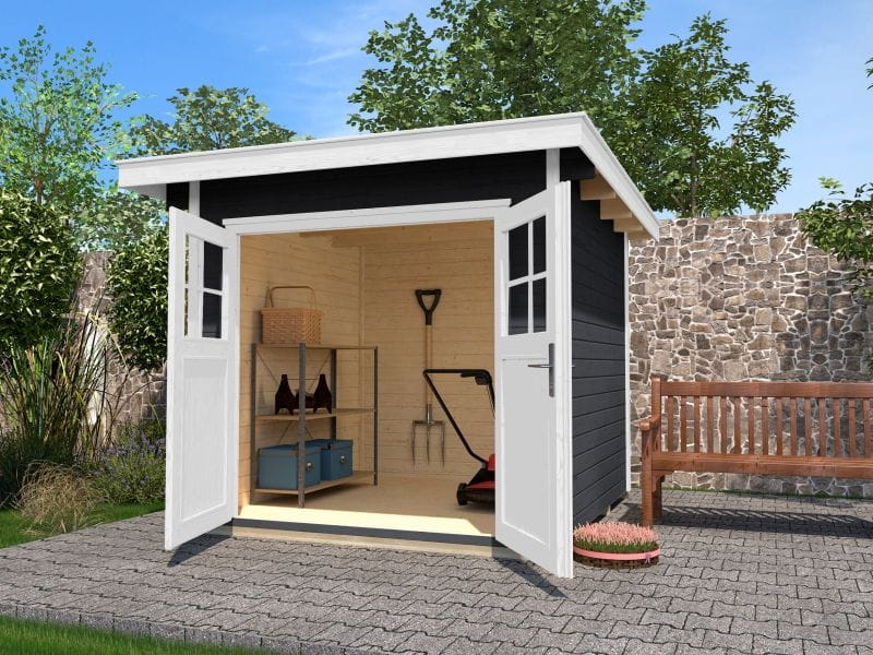 Weka Gartenhaus 179 Größe 4 in anthrazit