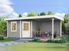 Weka Gartenhaus 213 Plus Gr 1 grau Anbau 300 cm