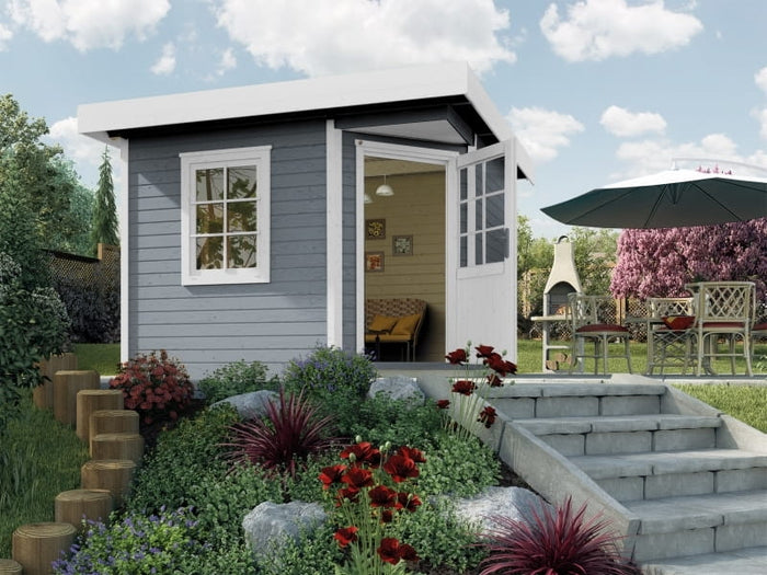 Weka Gartenhaus 213 Plus Gr 1 grau