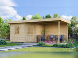 Weka Gartenhaus 213 Plus Gr 1 natur Anbau 300 cm