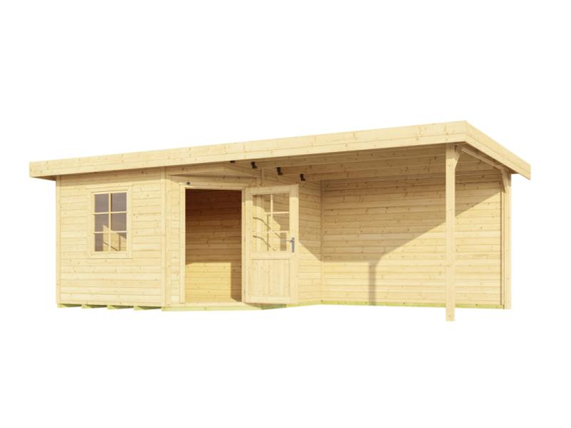 Weka Gartenhaus 213 Plus Gr 1 natur Anbau 300 cm