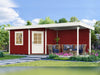 Weka Gartenhaus 213 Plus Gr 1 schwedenrot Anbau 300 cm