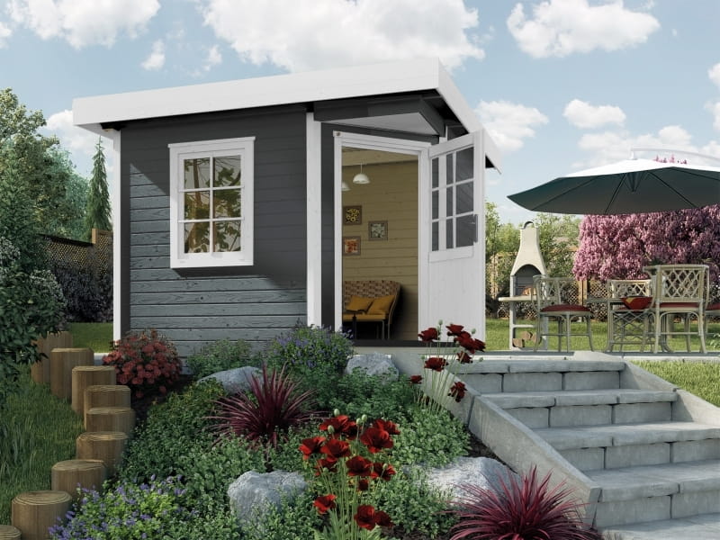 Weka Gartenhaus 213 Plus Gr 2 anthrazit