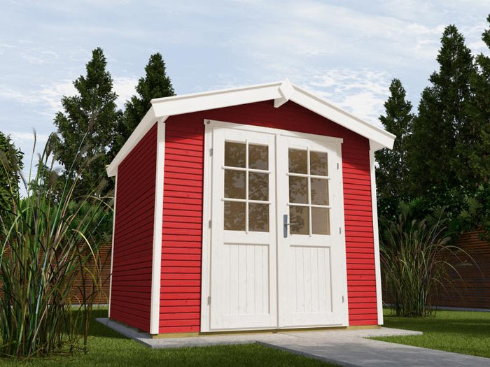 Weka Gartenhaus 218 Größe 2 schwedenrot 28 mm