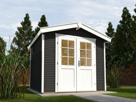 Weka Gartenhaus 218 Größe 3 anthrazit 28 mm