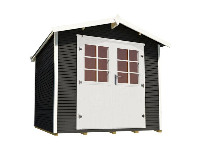 Weka Gartenhaus 218 Größe 3 anthrazit 28 mm