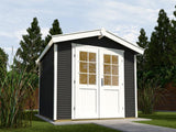 Weka Gartenhaus 218 Größe 4 anthrazit 28 mm